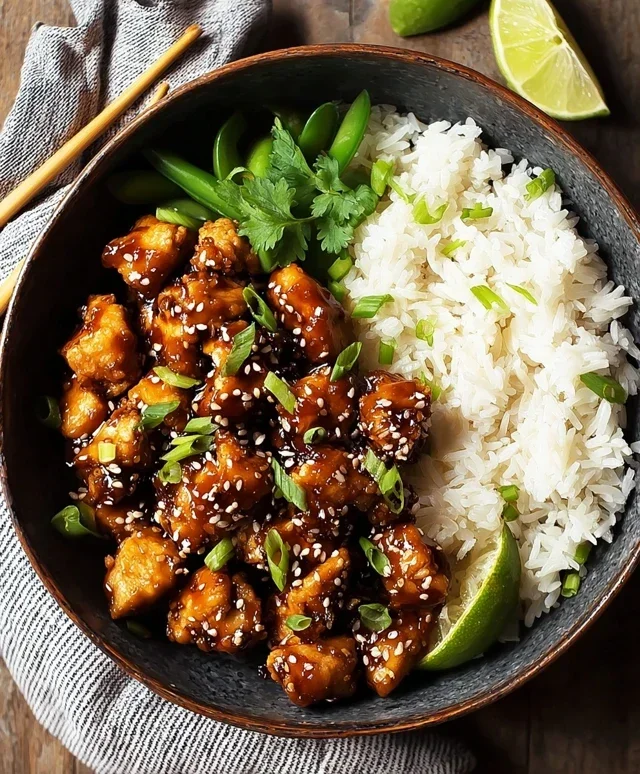 Healthy Sesame Chicken Dish