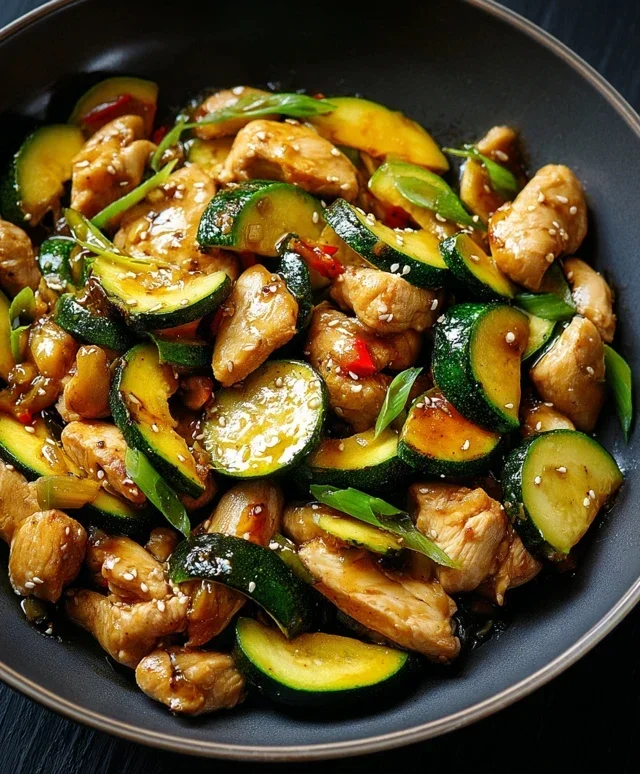Chicken Zucchini Stir Fry