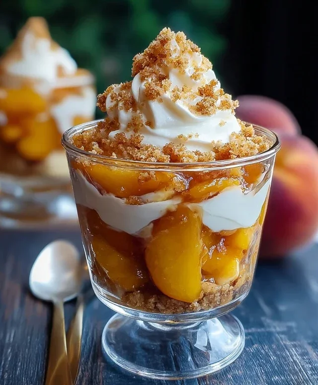 Classic Peach Cobbler Parfait