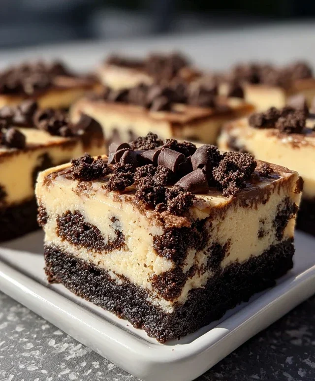 Chocolate Chip Oreo Cheesecake Bars