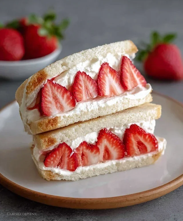 4-ingredient Strawberry Sando