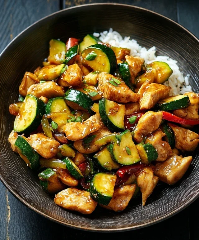 Chicken Zucchini Stir Fry