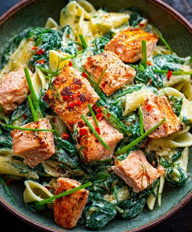 Salmon Spinach Pasta Dish: A Delicious and Nutritious Recipe to Try Today