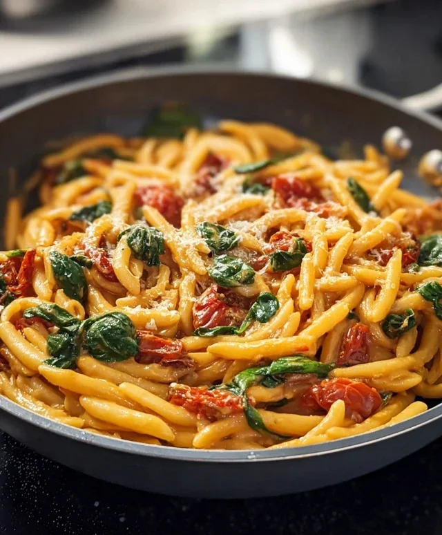 One-Pot Spinach Tomato Pasta