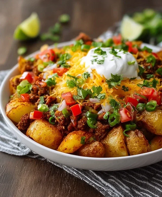 Loaded Potato Taco Bowl