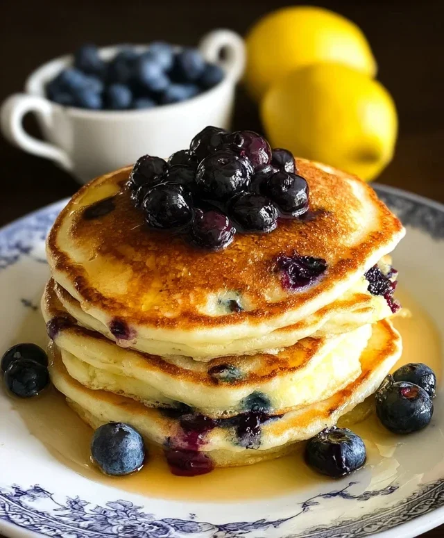 Lemon Blueberry Pancakes