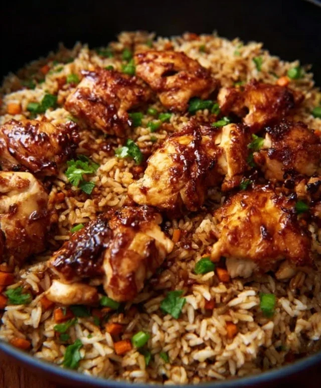 One-Pan Bold Honey BBQ Chicken Rice