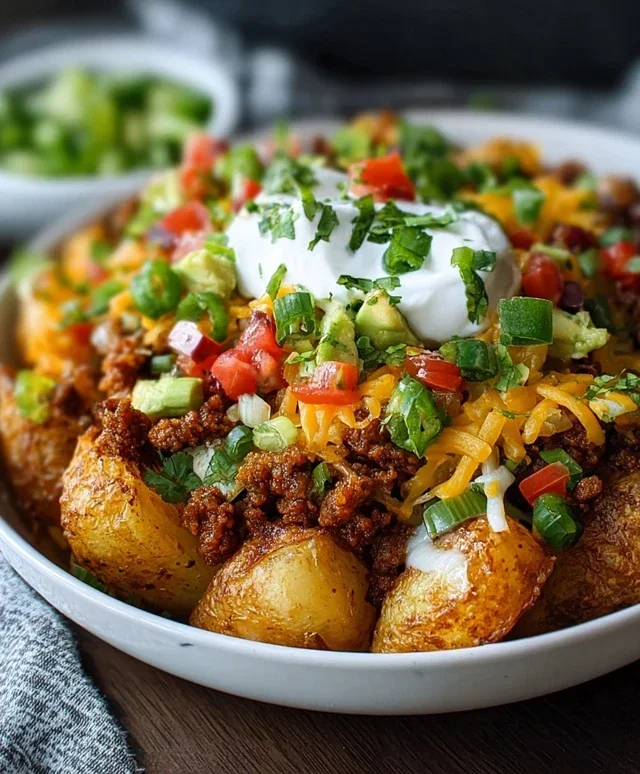 Loaded Potato Taco Bowl