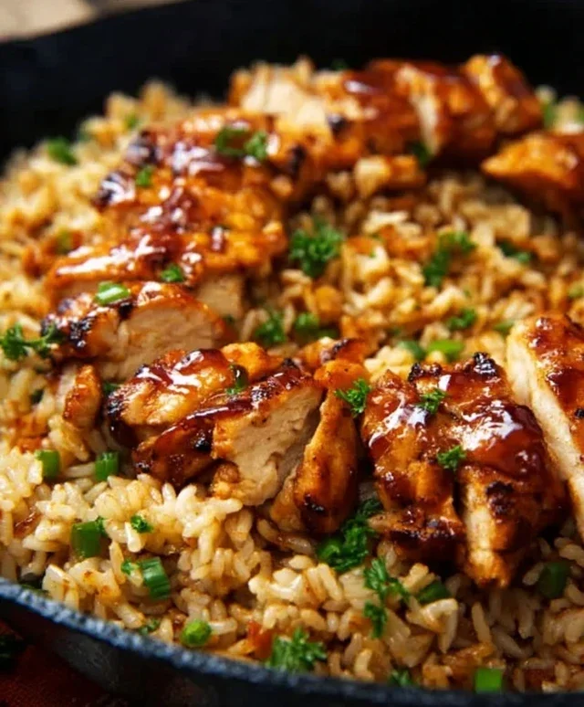 One-Pan Bold Honey BBQ Chicken Rice
