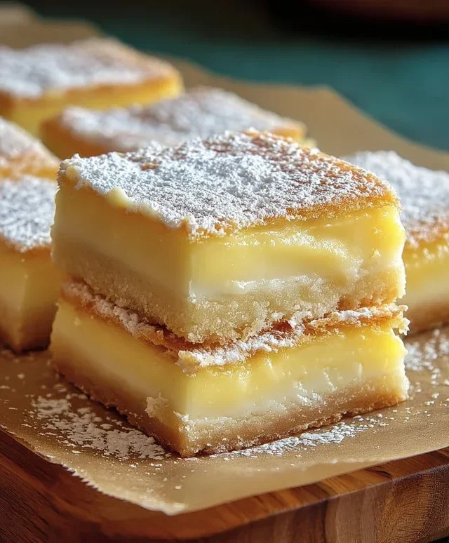 Vanilla Custard Cream Squares