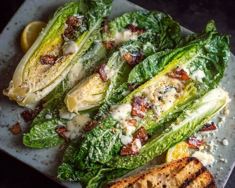Grilled Romaine Caesar Salad Recipe