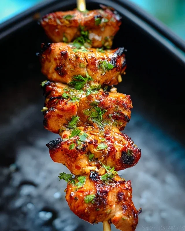 Bang Bang Chicken Skewers