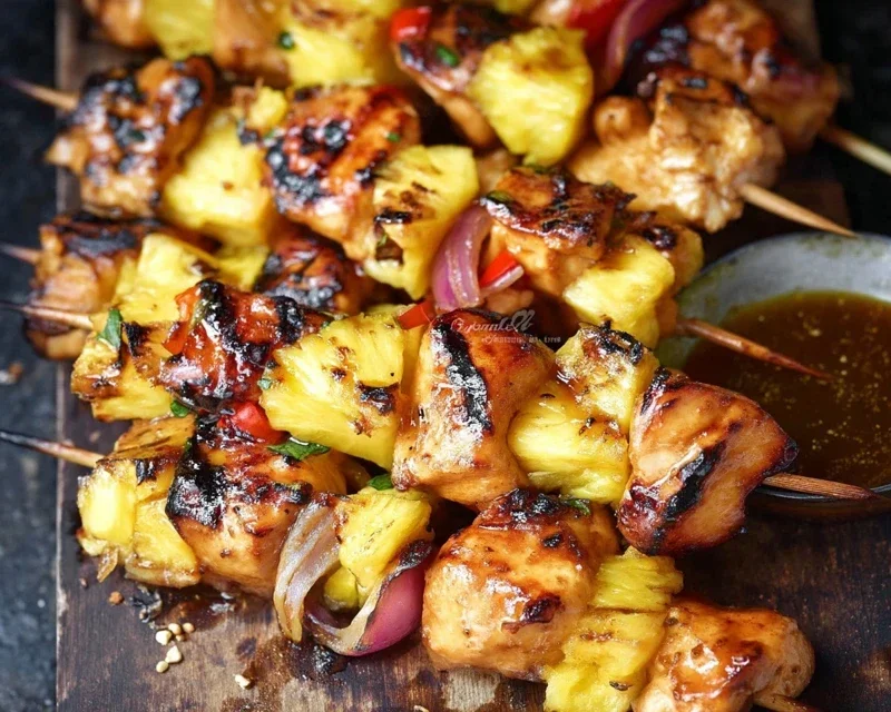 Grilled Mango Pineapple Chicken