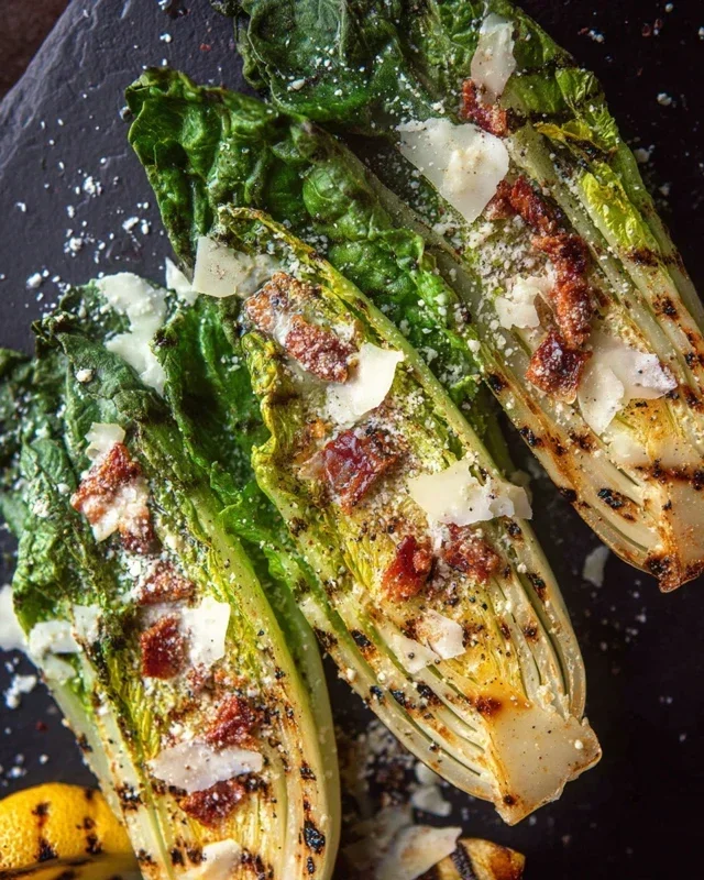 Grilled Romaine Caesar Salad Recipe