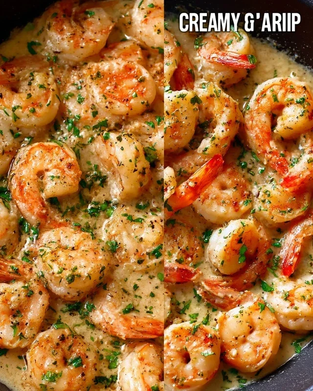 Creamy Garlic Shrimp (15 mins)