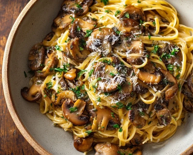 Garlic Mushroom Pasta