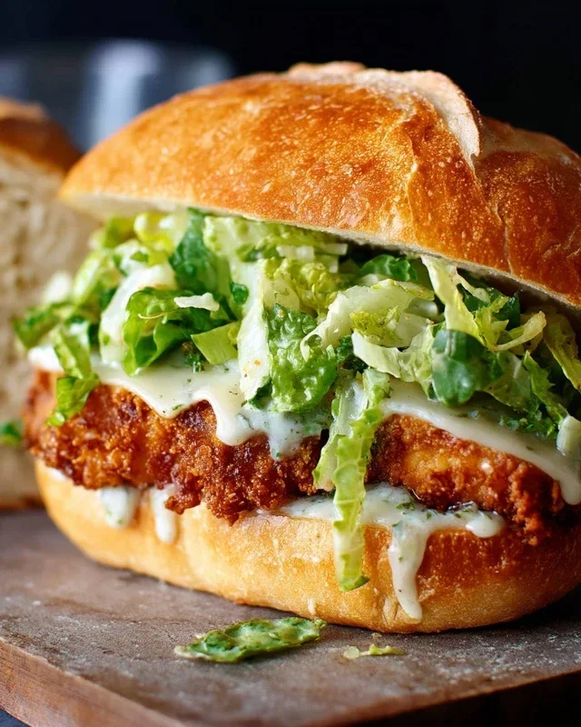 Crispy Chicken Caesar Sandwich