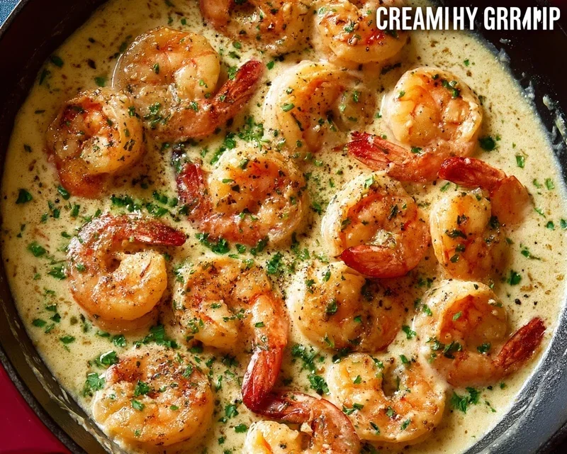 Creamy Garlic Shrimp (15 mins)