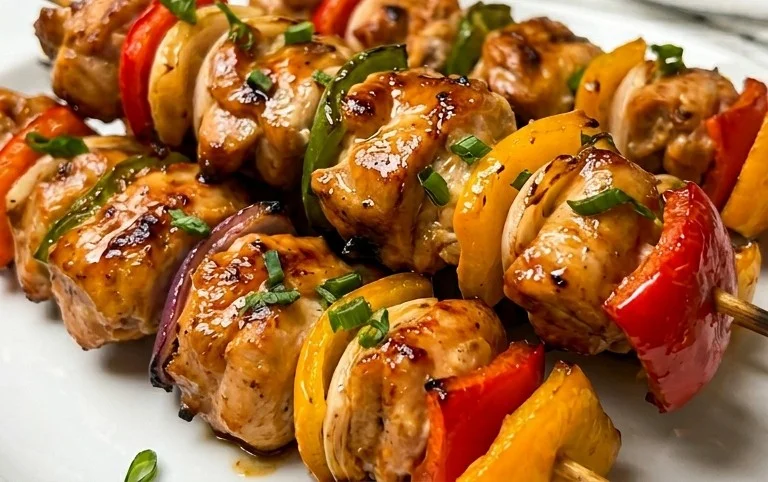 Air Fryer Chicken Skewers (VIDEO)