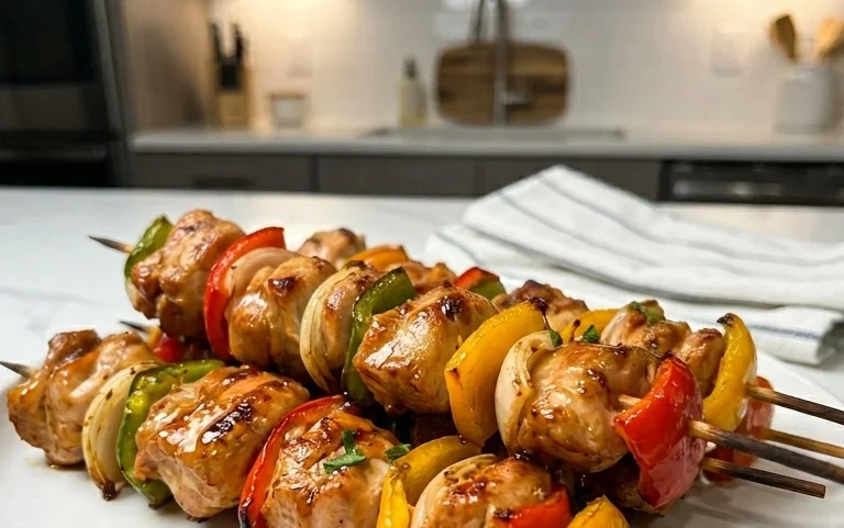 Air Fryer Chicken Skewers (VIDEO)