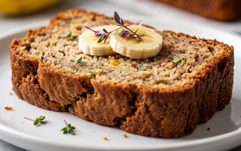 Healthy 5-Ingredient Flourless Banana Bread
