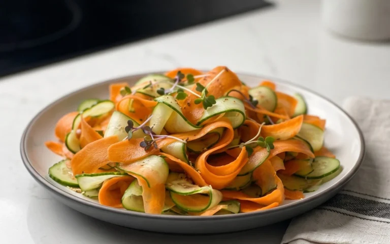 Carrot and Cucumber Ribbon Salad