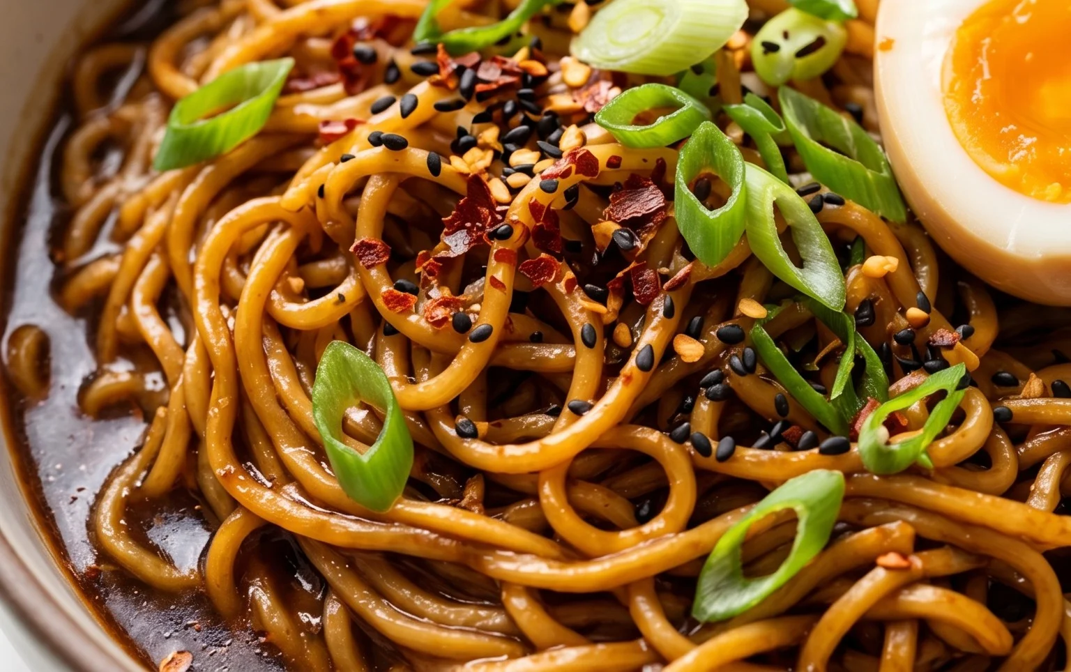 Easy Saucy Ramen Noodles