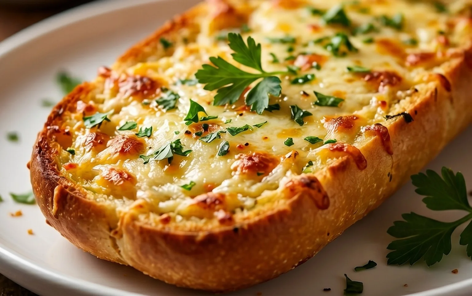 BEST CHEESY GARLIC BREAD RECIPE