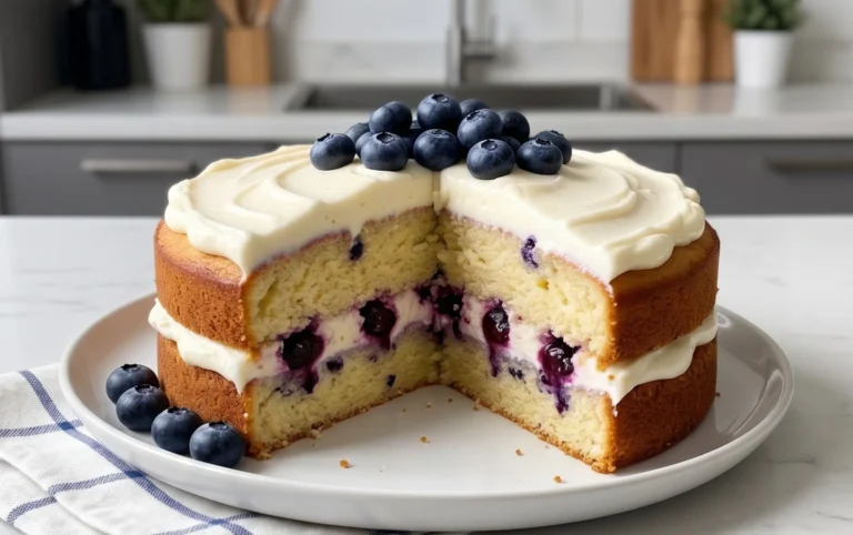 Nova Scotia Blueberry Cream Cake