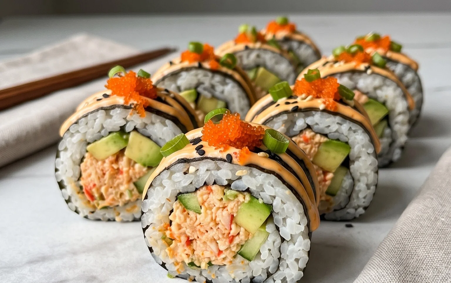 Kani Sushi (Spicy Crab Roll)