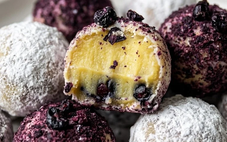 LEMON BLUEBERRY TRUFFLES 