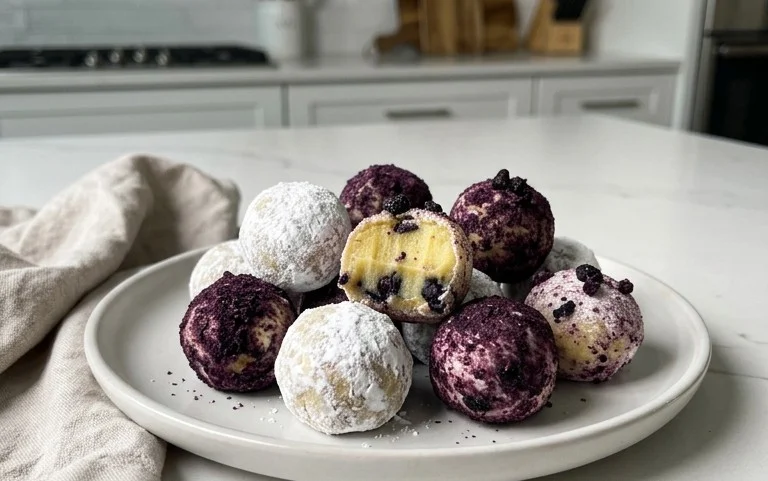 LEMON BLUEBERRY TRUFFLES 