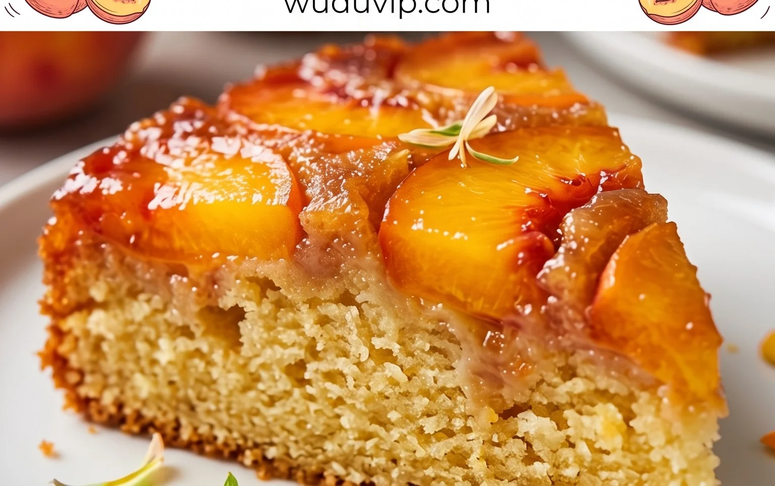 Peach Upside-Down Cake Recipe