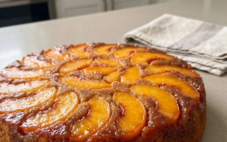 Peach Upside-Down Cake Recipe