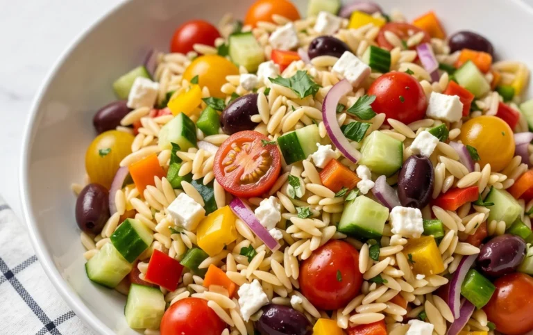 Rainbow Orzo Salad
