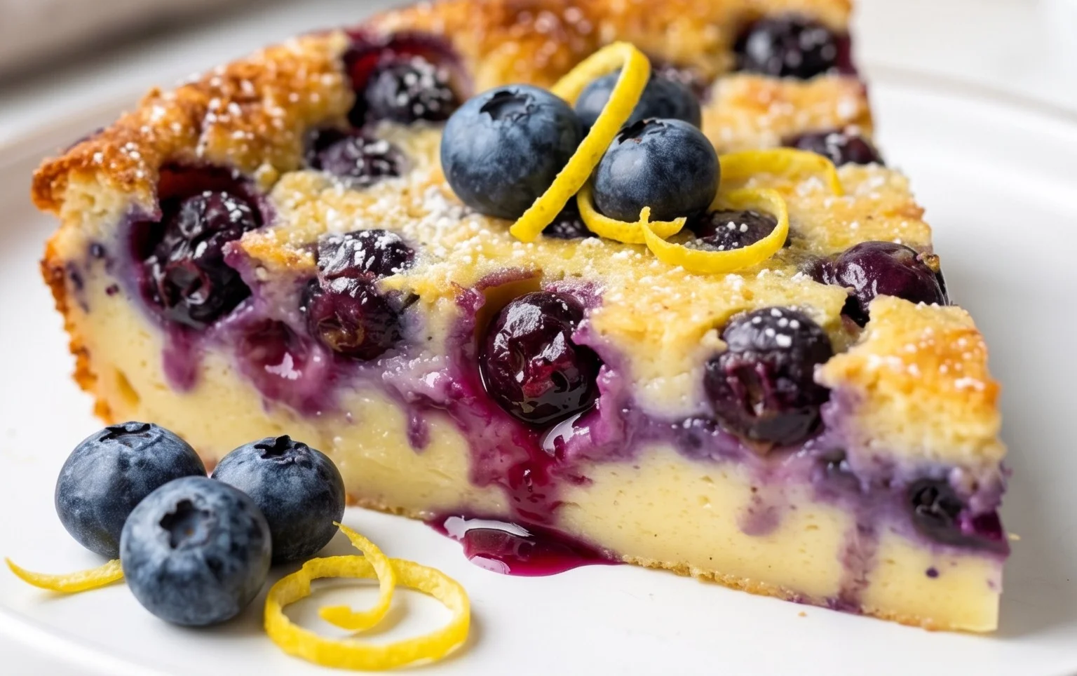 Lemon Blueberry Clafoutis
