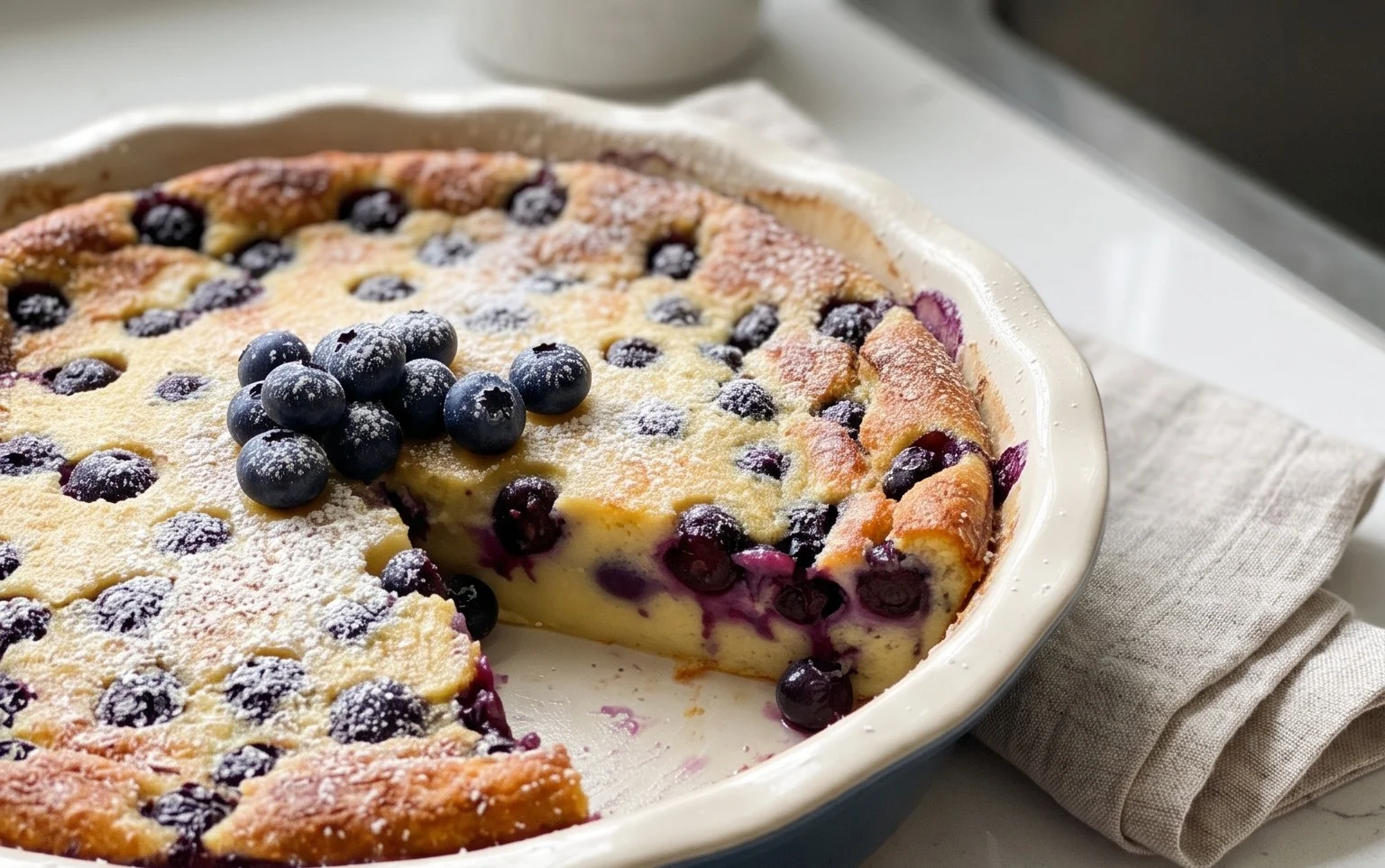 Lemon Blueberry Clafoutis
