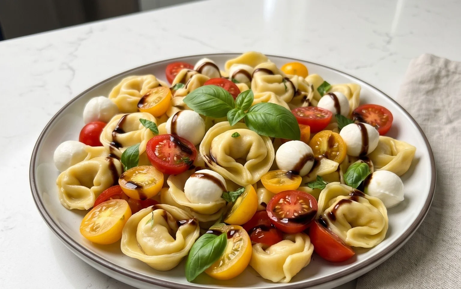 Tortellini Caprese Salad