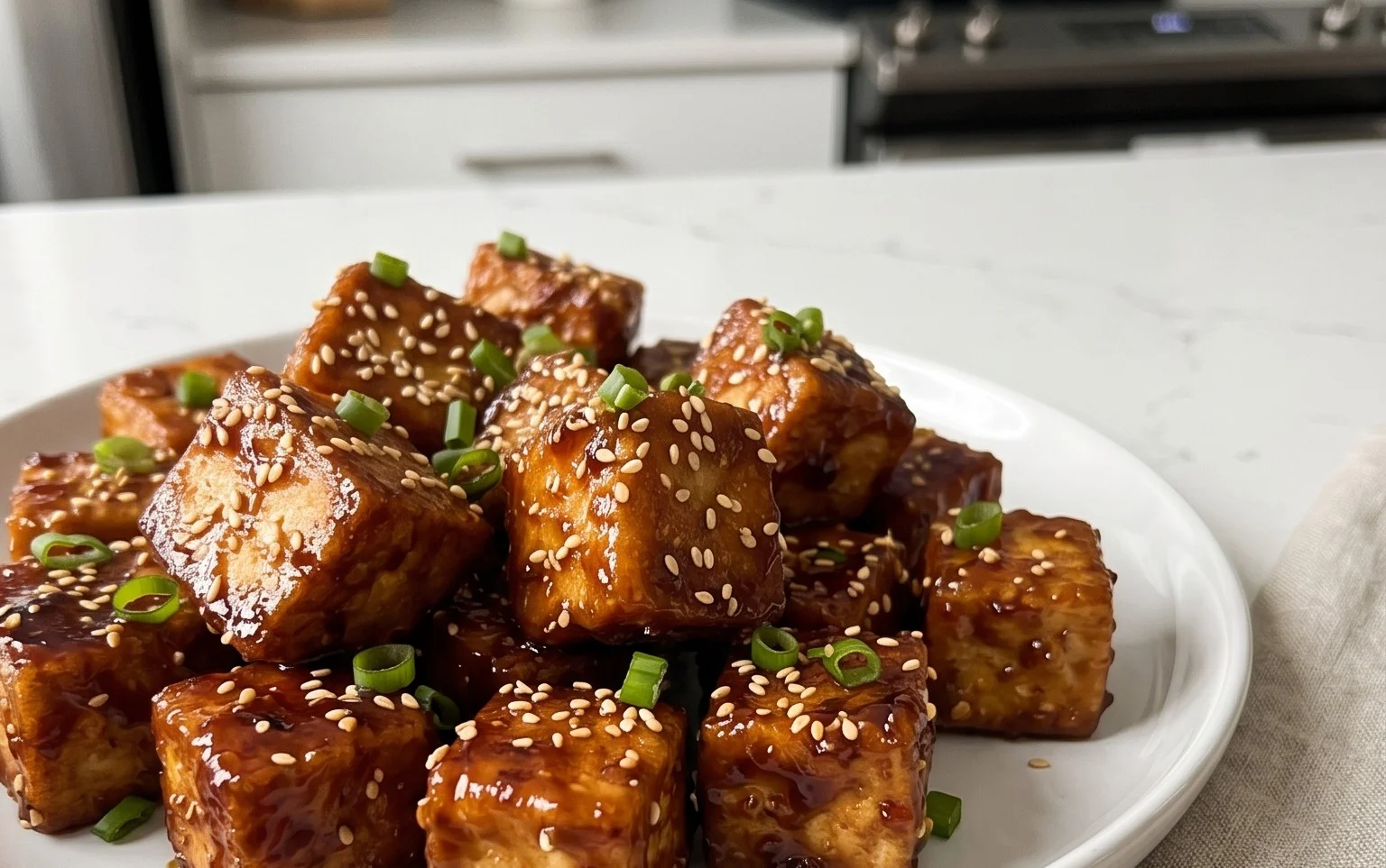 Honey Garlic Tofu