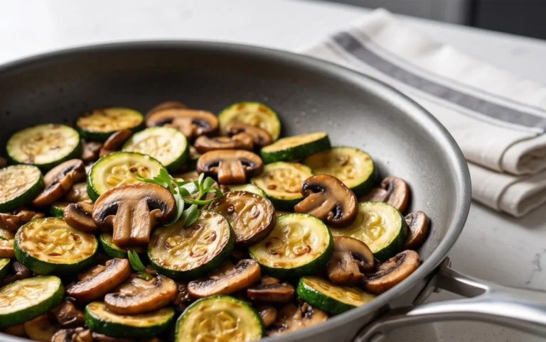 Skillet Zucchini and Mushrooms