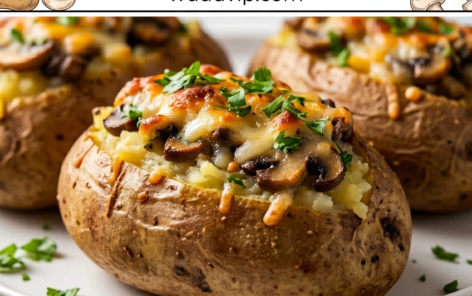 The Ultimate Stuffed Baked Potatoes with Mushrooms