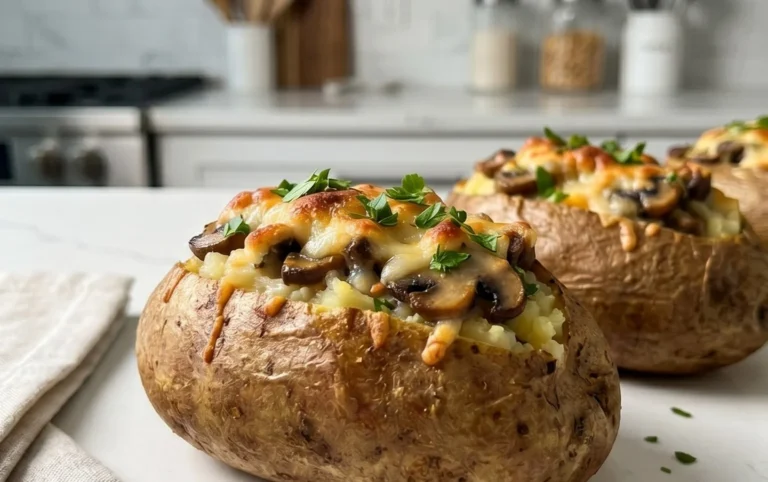 The Ultimate Stuffed Baked Potatoes with Mushrooms