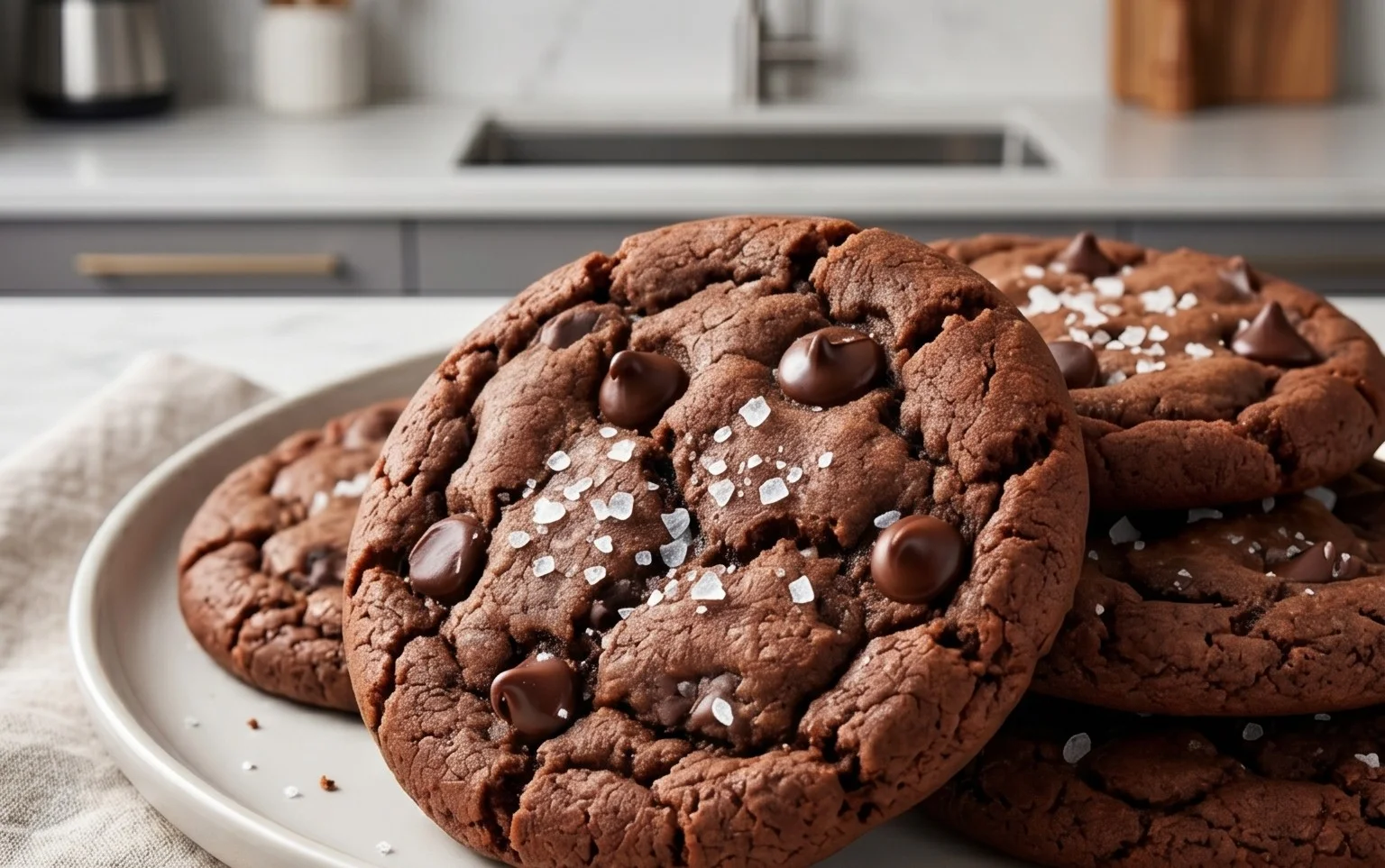 Salted Brownie Cookies