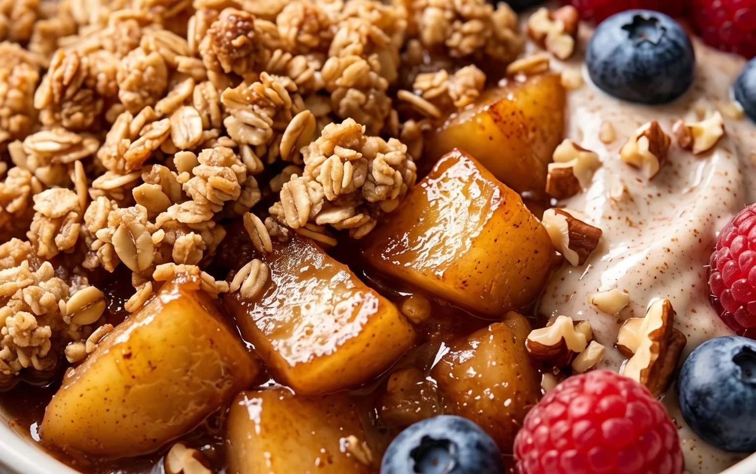 Healthy Breakfast Apple Crum extractble