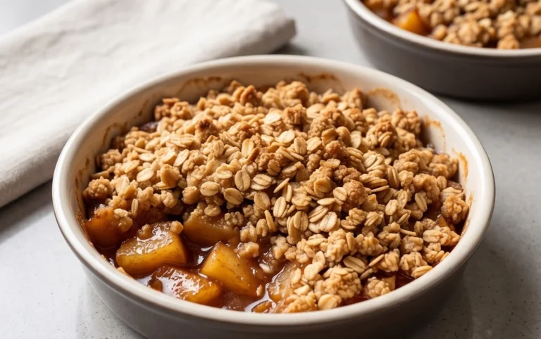 Healthy Breakfast Apple Crum extractble