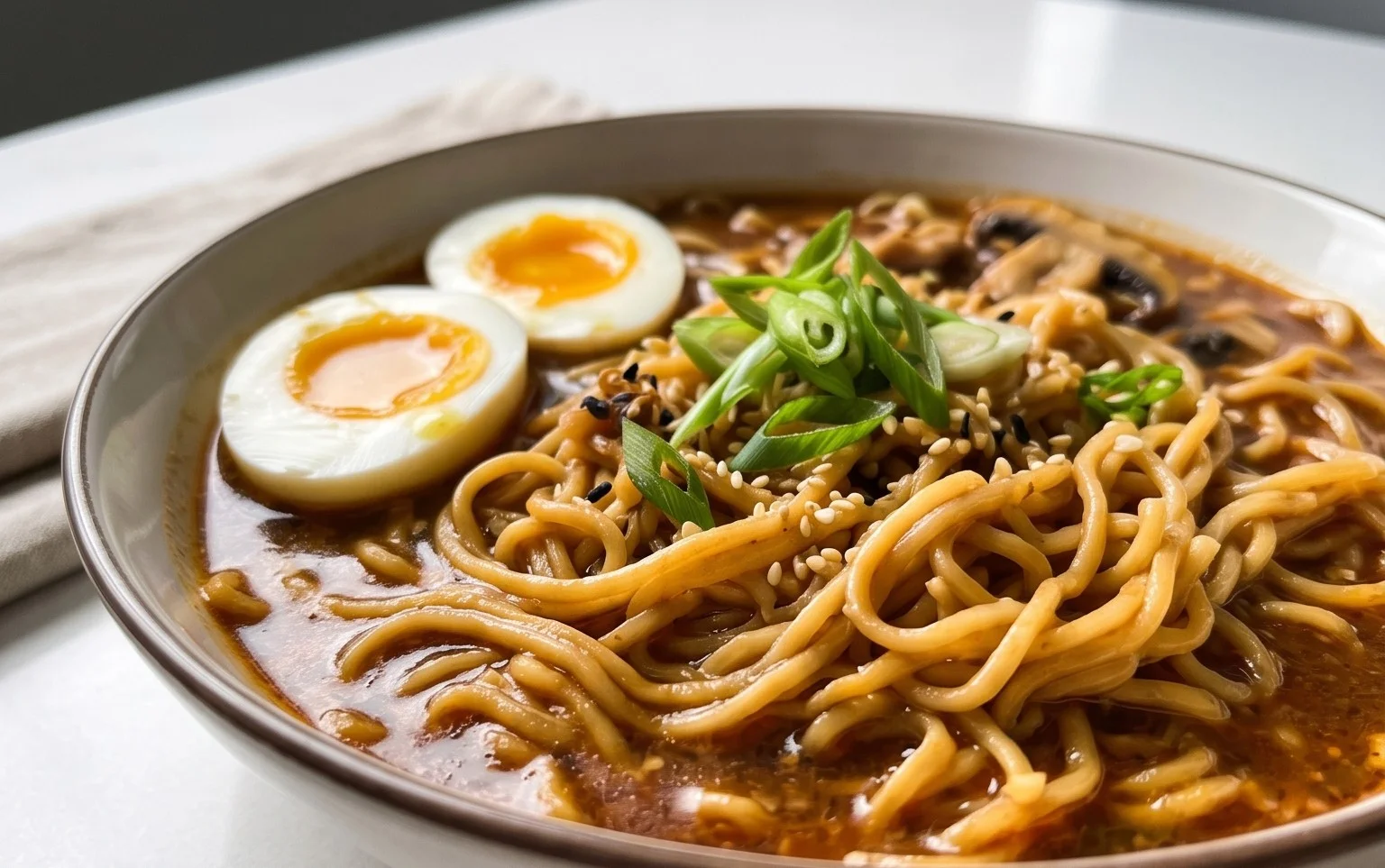 Easy Saucy Ramen Noodles