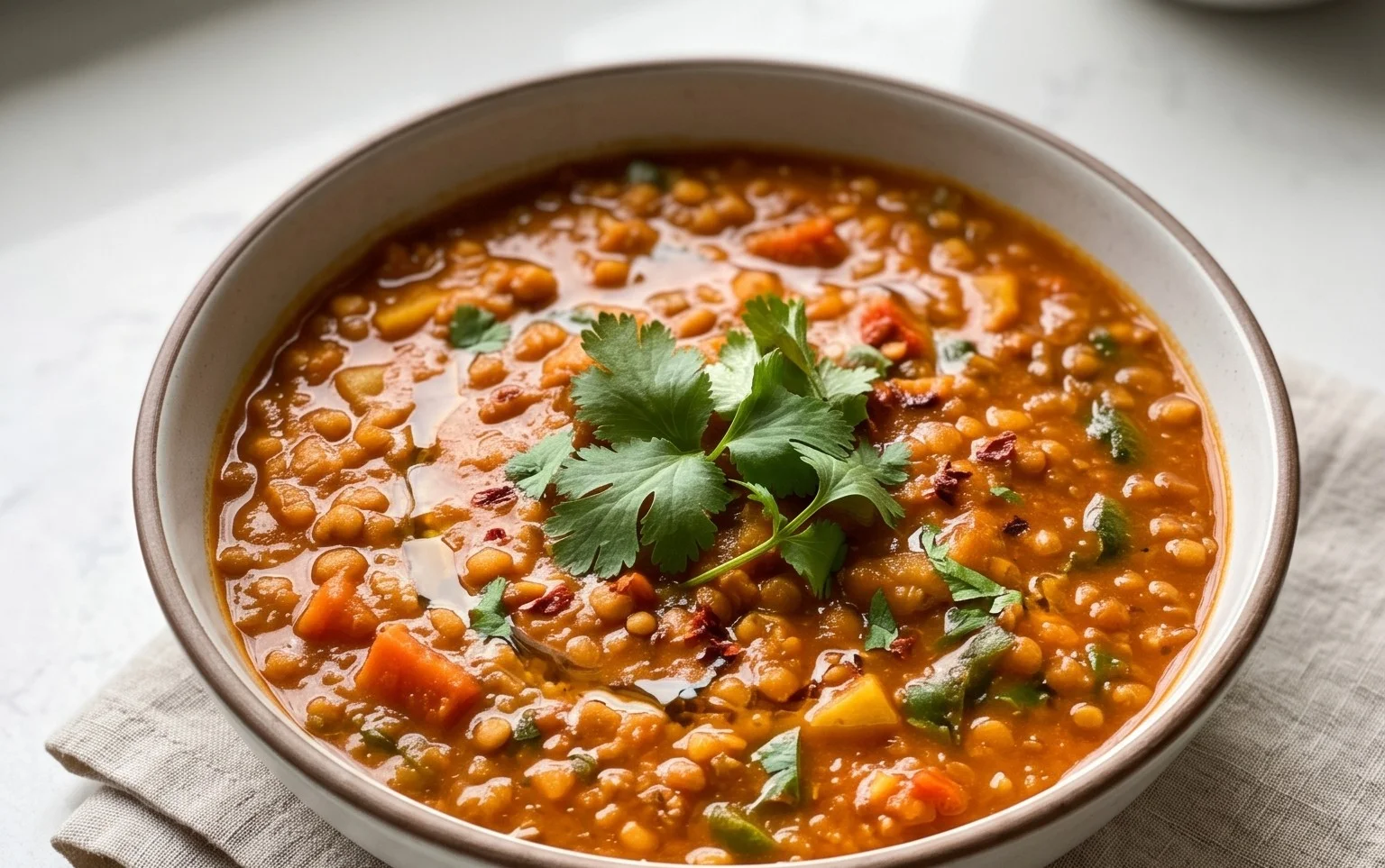 Spicy Red Lentil Curry