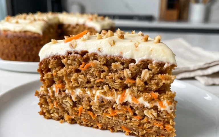 Easy Flourless Oatmeal Carrot Cake Recipe