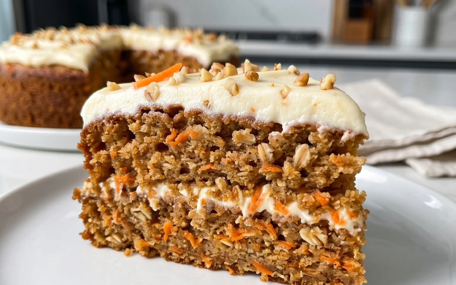 Easy Flourless Oatmeal Carrot Cake Recipe