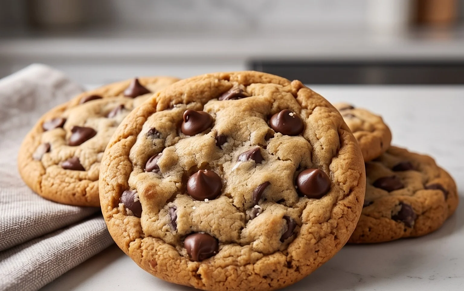 Crispy and Chewy Chocolate Chip Cookies